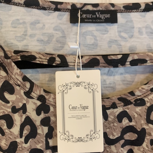 Red and Animal Print Tank Top Size XXL NWT - Picture 3 of 4